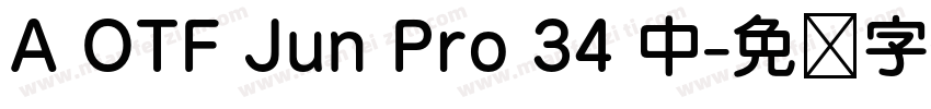 A OTF Jun Pro 34 中字体转换